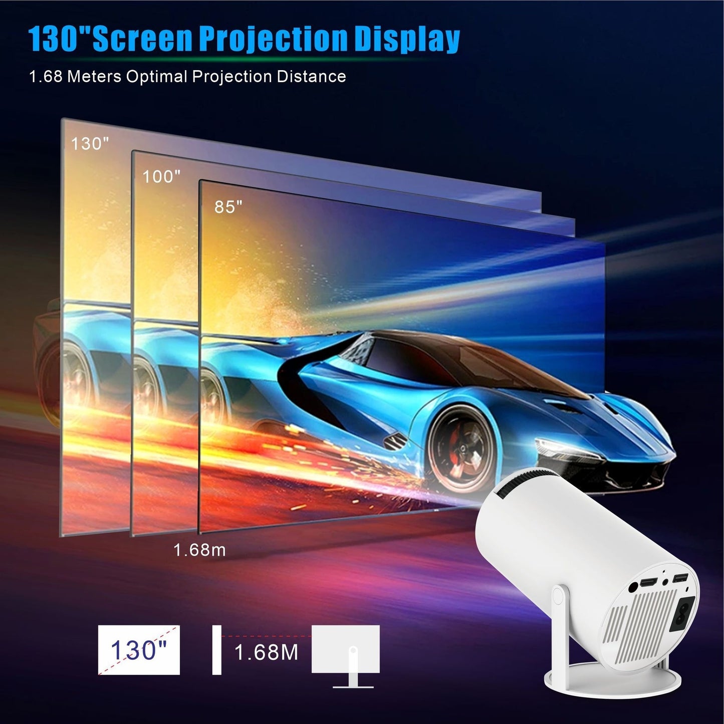 Home Theater Entertainment Portable Small Projector